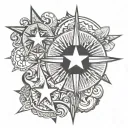 3 Stars 1 sun Philippines culture tattoo tattoo design idea