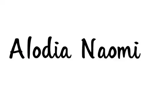 "Alodia Naomi" tattoo design idea