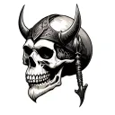 Viking Skull tattoo design idea