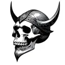 Viking Skull tattoo design idea