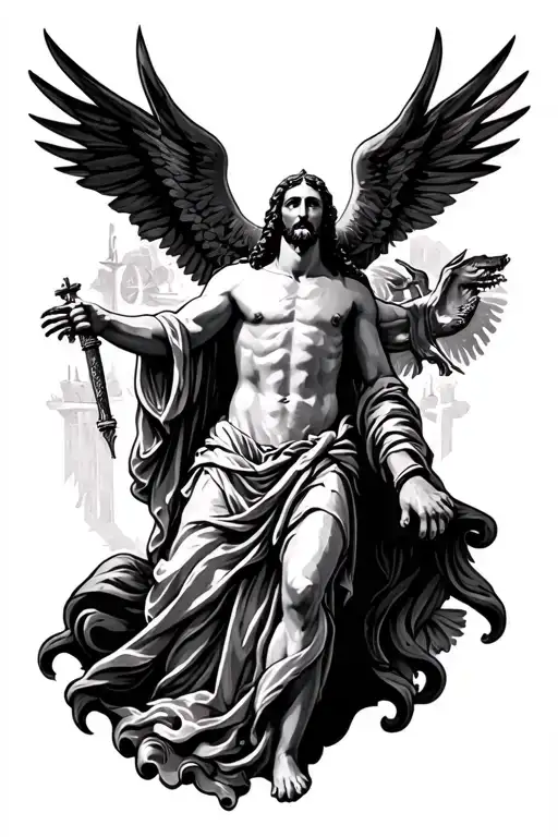 Ave Christus Rex tattoo design idea