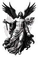 Ave Christus Rex tattoo design idea