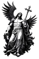 Ave Christus Rex tattoo design idea