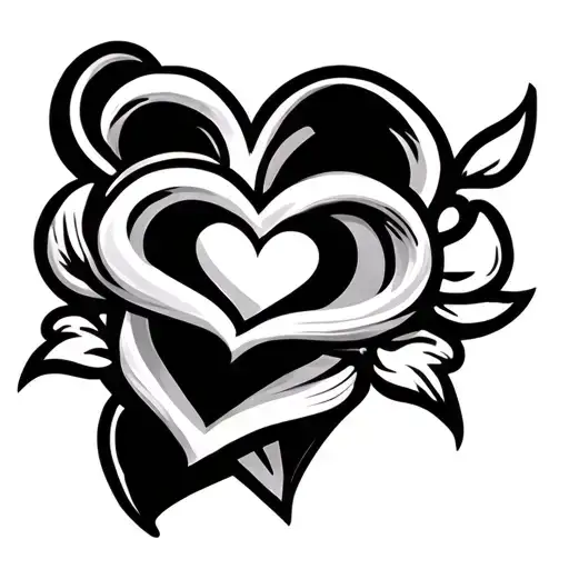 Hearts, Cute, Tailbone tattoo design tattoo design idea