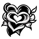 Hearts, Cute, Tailbone tattoo design tattoo design idea