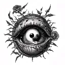 trapped inside tattoo design idea