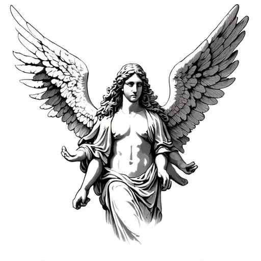 angel from old testament tattoo design idea
