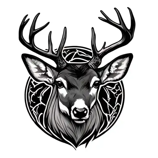 Buck And Doe tattoo design idea