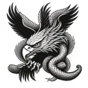 eagles snake sleeve tattoo tattoo design idea