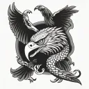 eagles snake sleeve tattoo tattoo design idea