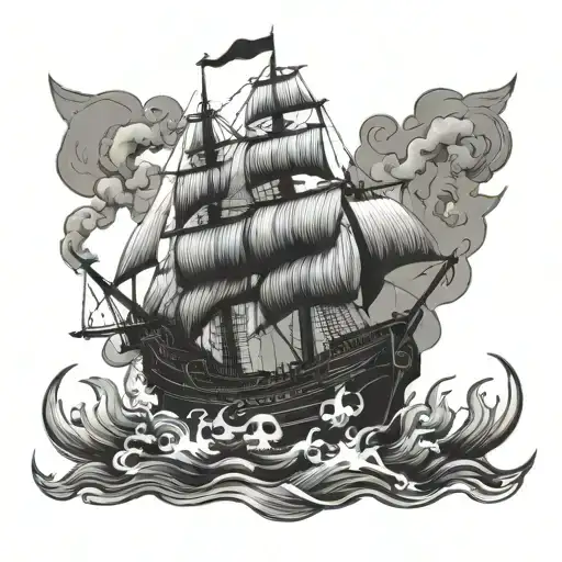 burn the ships tattoo design idea