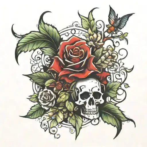 graves into gardens tattoo design idea