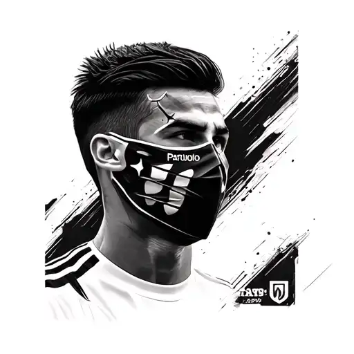 Paulo Dybala Mask tattoo design idea