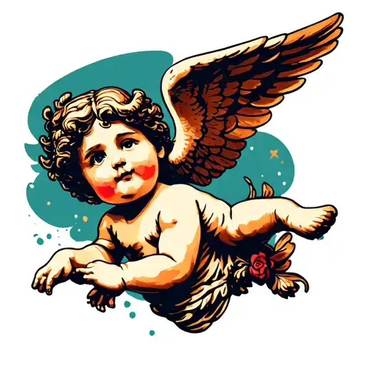 cherub tattoo design idea