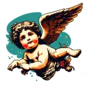 cherub tattoo design idea