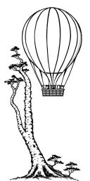 black white big five,acacia tree baobab tree, hot air balloonmassai stile tattoo tattoo design idea