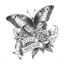 Even if I die, I will not give up tattoo design idea