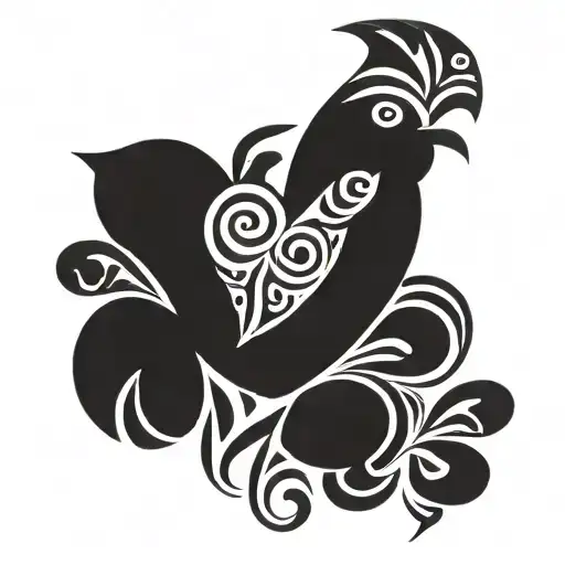 Sankofa bird tattoo design idea