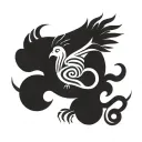 Sankofa bird tattoo design idea
