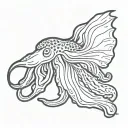 cuttlefish tattoo design idea