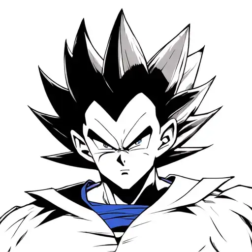 majin vegeta tattoo design idea