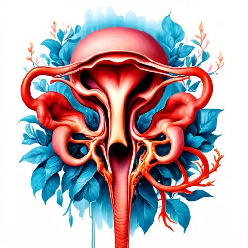 Uterus tattoo design idea
