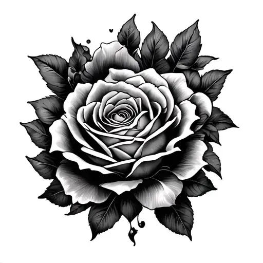 breast tattoo design idea