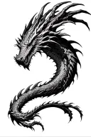 Skyrim dragon tattoo design idea