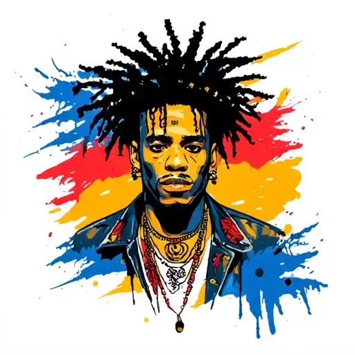 Basquiat tattoo design idea