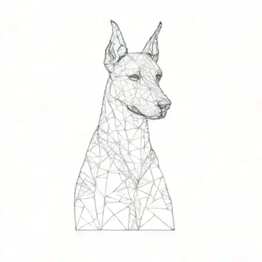 a doberman pinscher tattoo design idea