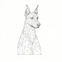 a doberman pinscher tattoo design idea