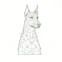 a doberman pinscher tattoo design idea