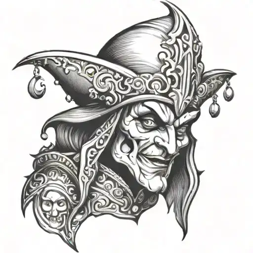 Court Jester tattoo design idea