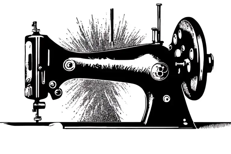 Sewing Machine tattoo design idea