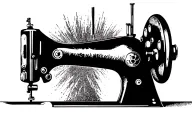 Sewing Machine tattoo design idea