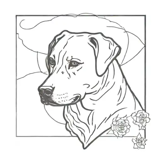 Dog memorial tattoo tattoo design idea