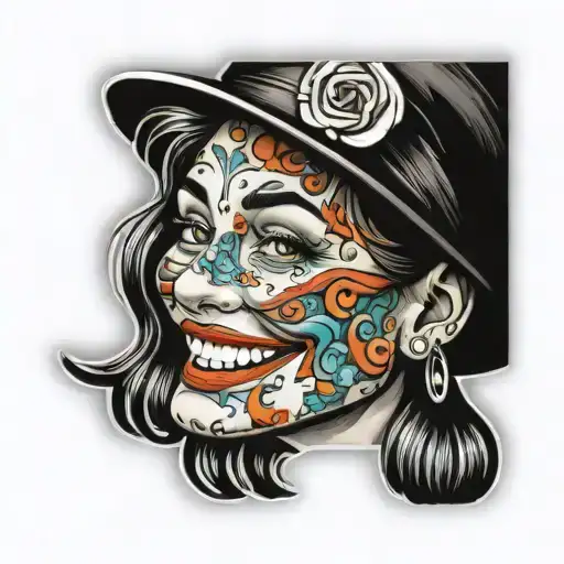 smile face sticker tattoo tattoo design idea