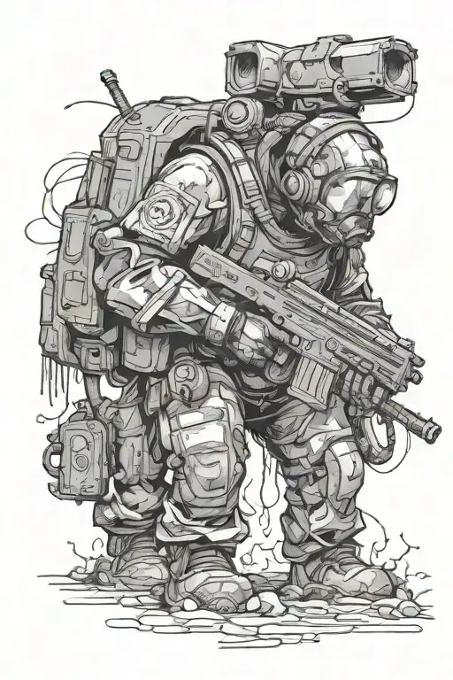 Metro 2033 tattoo design idea