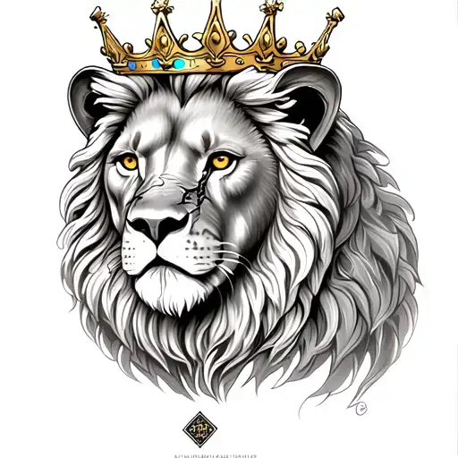Lion with scarred eye, christianity and bulgarian crown. Forearm tattoo  tattoo design idea