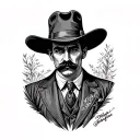 Doc Holliday tattoo design idea
