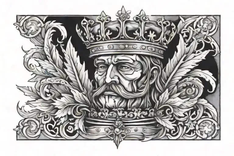 inspirates in laurel crown victory cesar tattoo design idea