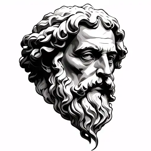 Plato tattoo design idea