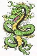 shenron dragon ball z tattoo design idea