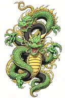 shenron dragon ball z tattoo design idea