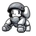 kaws x army helmet tattoo design idea