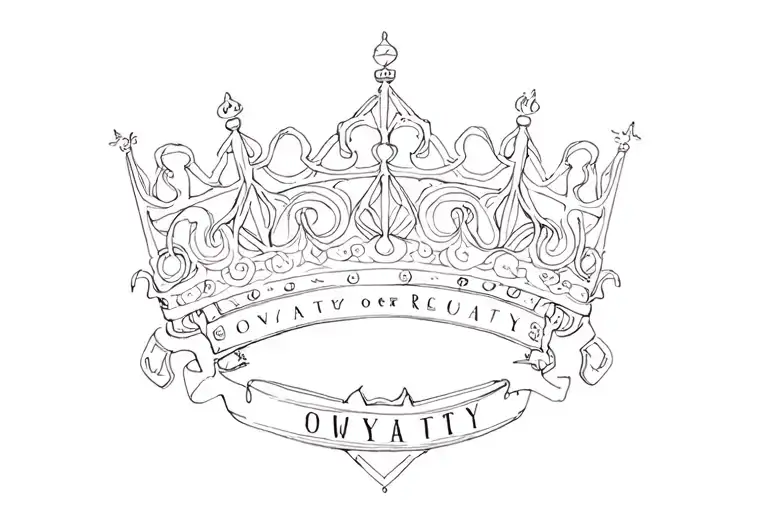 Loyalty Over Royalty tattoo design idea