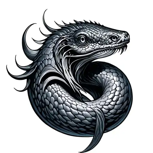 Eel tattoo design idea