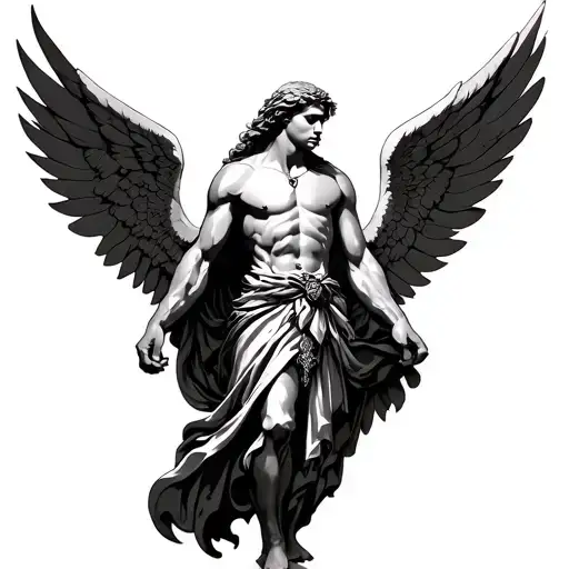 Raphael Archangel tattoo design idea