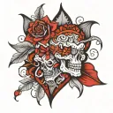 Writing design Nevaeh & Nyhjel tattoo design idea