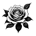 Semicolon Rose tattoo design idea